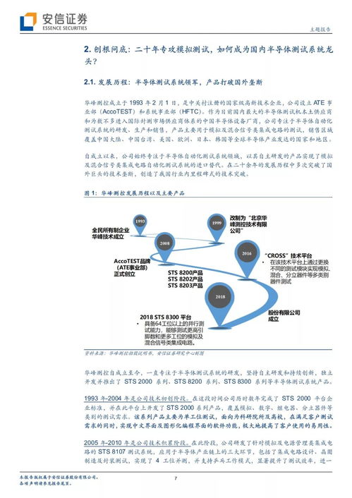 華峰測控 科創板半導體產業鏈再添新軍，龍頭供應商的投資價值解析